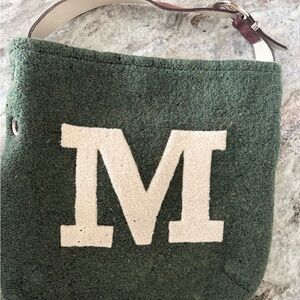 Green Letter M Shoulder Bag - Brand Unspecified